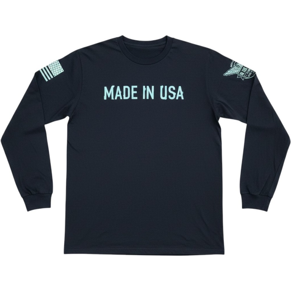 We The People Holsters Mens Made In USA Graphic Long Sleeve T-Shirt Black M